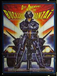 m535 ADVENTURES OF BUCKAROO BANZAI French one-panel movie poster 1986 Melki