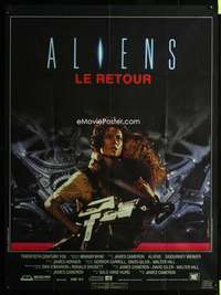 m536 ALIENS French one-panel movie poster '86 James Cameron, Sigourney Weaver