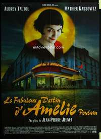 m537 AMELIE French one-panel movie poster '01 Tautou, cool different image!