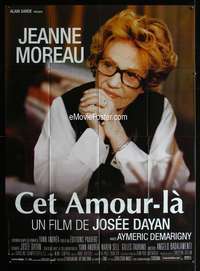 m564 CET AMOUR-LA French one-panel movie poster '02 Jeanne Moreau close up!