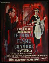 m583 DIARY OF A CHAMBERMAID French one-panel movie poster '65 Allard art!