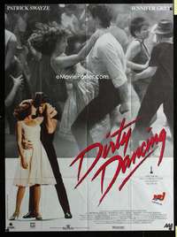 m585 DIRTY DANCING French one-panel movie poster '87 Patrick Swayze, Grey