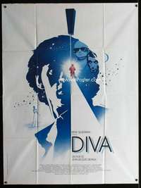 m586 DIVA French one-panel movie poster '82 Jean Jacques Beineix,Ferracci art