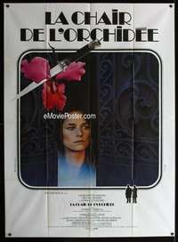 m603 FLESH & THE ORCHID French one-panel movie poster '75 Charlotte Rampling