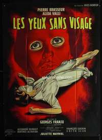 m597 EYES WITHOUT A FACE French one-panel movie poster '59 best Mascii art!