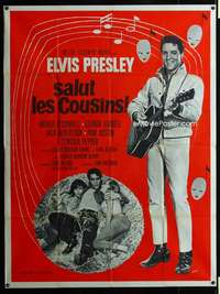 m635 KISSIN' COUSINS French one-panel movie poster '64 Elvis Presley