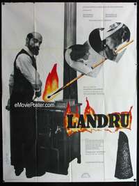 m643 LANDRU French one-panel movie poster '63 Claude Chabrol, Bluebeard bio!