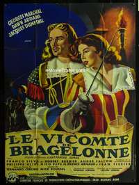 m644 LAST MUSKETEER French one-panel movie poster '54 Georges Marchal