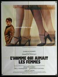 m659 MAN WHO LOVED WOMEN French one-panel movie poster '77Francois Truffaut