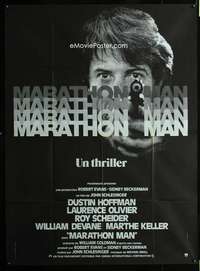 m662 MARATHON MAN French one-panel movie poster '76 Hoffman, Schlesinger