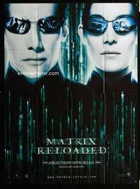 m664 MATRIX RELOADED French one-panel movie poster '03 Wachowski Brothers