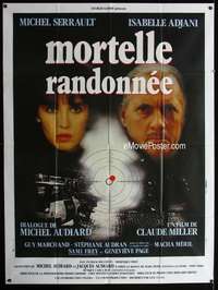 m668 MORTELLE RANDONNEE French one-panel movie poster '83 Serrault, Adjani