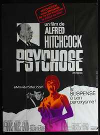 m688 PSYCHO French one-panel movie poster R69 Leigh, Perkins, Hitchcock