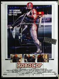 m698 ROBOCOP French one-panel movie poster '87 Paul Verhoeven sci-fi!