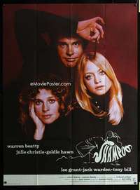 m710 SHAMPOO French one-panel movie poster '75 Warren Beatty, Christie, Hawn
