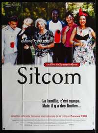 m712 SITCOM French one-panel movie poster '98 Francois Ozon, weird image!