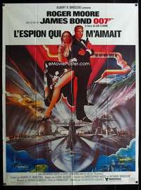 m717 SPY WHO LOVED ME Cineposter REPRO French one-panel movie poster '77
