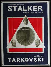 m718 STALKER French one-panel movie poster '79 Tarkovsky, Bougrine art!