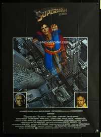 m725 SUPERMAN French one-panel movie poster '78 Chris Reeve, Hackman