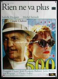 m726 SWINDLE French one-panel movie poster '97 Isabelle Huppert, Chabrol