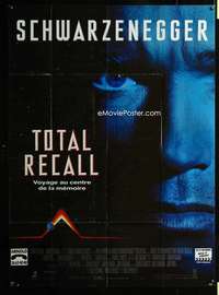 m731 TOTAL RECALL French one-panel movie poster '90 Verhoeven, Schwarzenegger