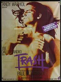 m733 TRASH French one-panel movie poster R80s Joe Dallessandro, Andy Warhol