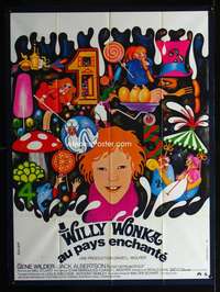 m745 WILLY WONKA & THE CHOCOLATE FACTORY French one-panel movie poster '71
