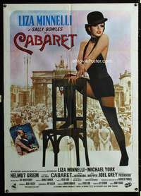m138 CABARET Italian one-panel movie poster '72 Liza Minnelli, Bob Fosse