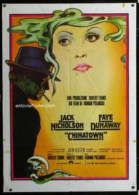 m139 CHINATOWN Italian one-panel movie poster R70s Jack Nicholson, Polanski