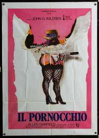 m141 CRY UNCLE Italian one-panel movie poster '78 John Avildsen, wacky art!
