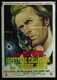 m145 DIRTY HARRY Italian one-panel movie poster '71 Clint Eastwood classic!