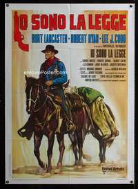 m174 LAWMAN Italian one-panel movie poster '71 cool different artwork!