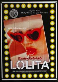 m176 LOLITA Italian one-panel movie poster R80s Kubrick, sexy Sue Lyon!