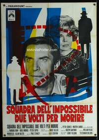 m187 MISSION IMPOSSIBLE VS THE MOB Italian one-panel movie poster '68 Graves