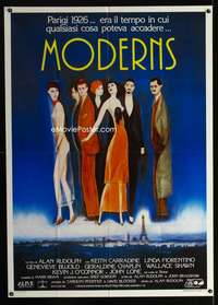 m190 MODERNS Italian one-panel movie poster '88 Alan Rudolph, Keith Carradine