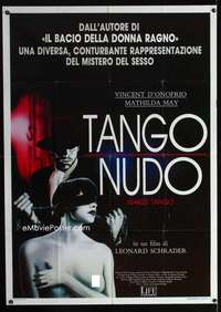 m193 NAKED TANGO Italian one-panel movie poster '90 sexy Mathilda May!