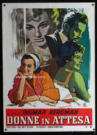 m206 SECRETS OF WOMEN Italian one-panel movie poster R60 Ingmar Bergman