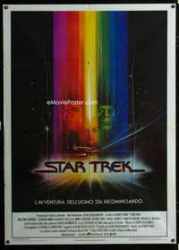 m210 STAR TREK Italian one-panel movie poster '79 Shatner, Bob Peak art!