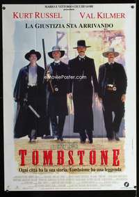 m219 TOMBSTONE Italian one-panel movie poster '93 Kurt Russell, Val Kilmer