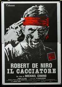 m027 DEER HUNTER Italian two-panel movie poster '78 Robert De Niro, Cimino