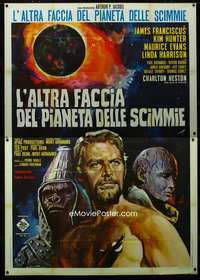 m072 BENEATH THE PLANET OF THE APES Italian 2p '70 cool completely different art of Franciscus!