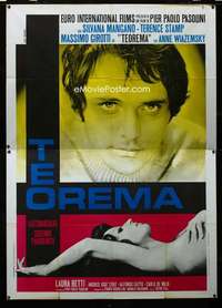 m082 TEOREMA Italian two-panel movie poster '68 Pasolini, Silvana Mangano