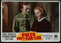 m099 DETECTIVE STORY Italian 14x19 photobusta movie poster '51 Douglas