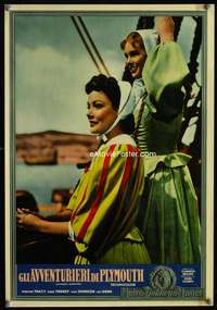m112 PLYMOUTH ADVENTURE Italian 13x19 photobusta movie poster '53 Tierney
