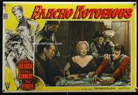 m113 RANCHO NOTORIOUS Italian 13x19 photobusta movie poster '52 poker!