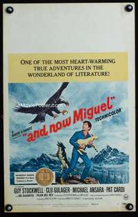 m244 AND NOW MIGUEL window card movie poster '66 Guy Stockwell, cool image!