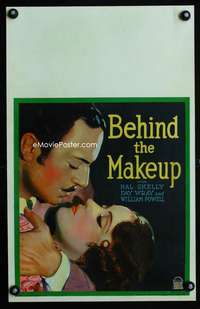 m254 BEHIND THE MAKE-UP window card movie poster '30 William Powell, Fay Wray