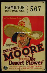 m289 DESERT FLOWER window card movie poster '25 cool art of Colleen Moore!