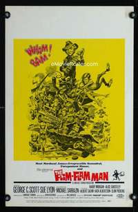 m309 FLIM-FLAM MAN window card movie poster '67 great Jack Davis artwork!