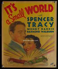 m351 IT'S A SMALL WORLD window card movie poster '35 Spencer Tracy